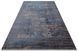 Безворсовый бамбуковый ковёр Canary Lino Dyed 02 серый с синим, 300&times;400 см LND 02 Navy фото 4