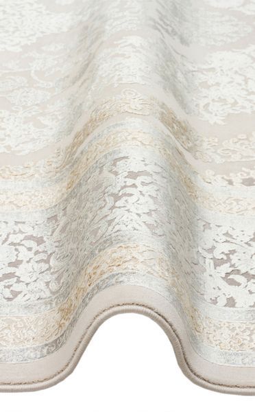 Безворсовый бамбуковый ковёр Canary Frame 08 серый с бежевым, 200&times;300 см FRM 08 Cream Grey фото