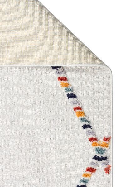 Пушистый ковёр Canary Zenly ZN 04 белый, 80&times;150 см ZN 04 MULTY фото