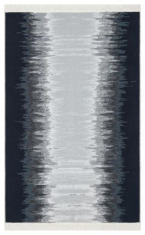 Безворсовый хлопковый ковёр Canary Aura 40 серый/молочный, 160&times;230 см CNR-1434 фото