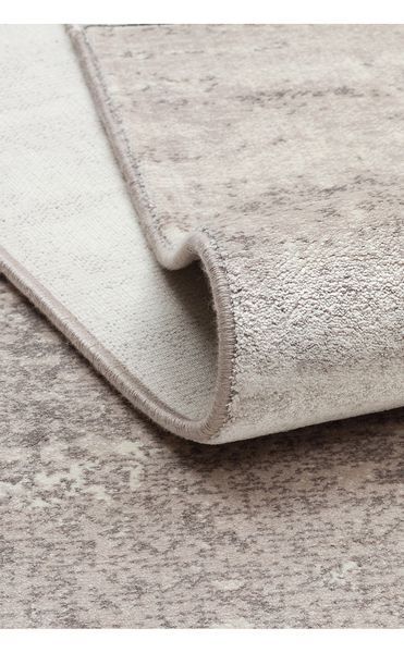 Безворсовый ковёр из вискозы Canary Olimpos 01 серый с молочным, 240&times;340 см 01 Cream Grey фото