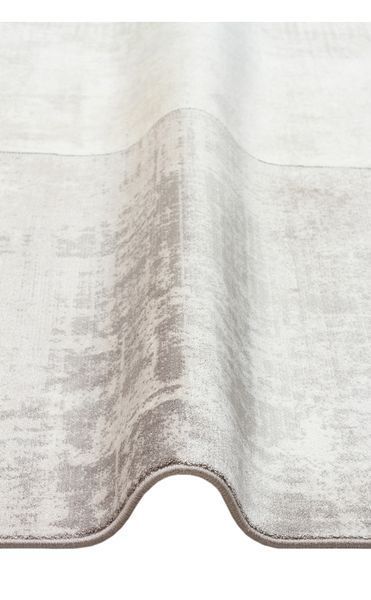 Безворсовый ковёр из вискозы Canary Olimpos 01 серый с молочным, 240&times;340 см 01 Cream Grey фото