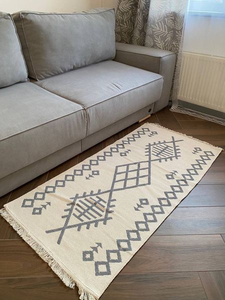 Килим Canary Kara 026 Cream L.Grey 80x150 026C.L.G.80150 фото