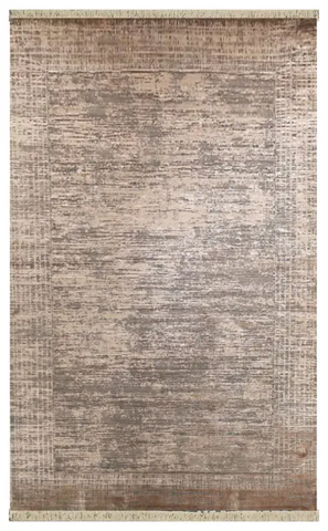 Безворсовый бамбуковый ковёр Canary Lino Dyed 02 серый с розовым, 300&times;400 см LND 02 Rose фото