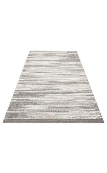 Безворсовый ковёр Canary Core 01 синий с молочным, 80&times;150 см MOT 01 Grey White фото