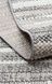 Безворсовый ковёр Canary Core 01 синий с молочным, 80&times;150 см MOT 01 Grey White фото 2