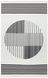 Безворсовый хлопковый ковёр Canary Aura 25 белый/чёрный, 120&times;180 см AU 25 White Black фото 1