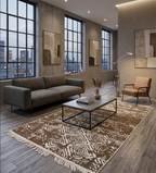 Ковер Canary 974 Brown White 80*150 CNR-2126 фото