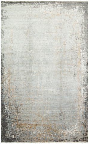 Безворсовый бамбуковый ковёр Canary Frame 09 серый с антрацитовым, 200&times;300 см FRM 09 Grey Gold фото