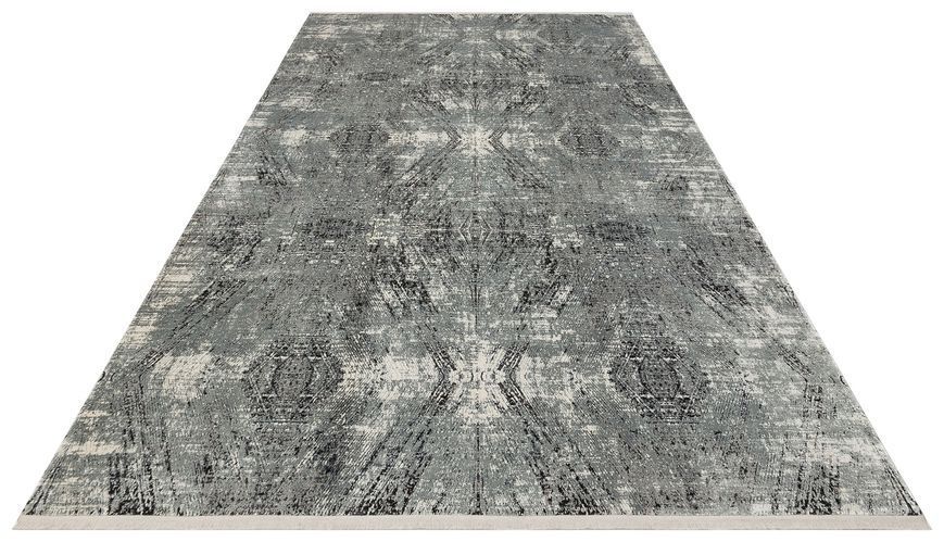 Безворсовый бамбуковый ковёр Canary Lino 19 серый с чёрным, 240&times;340 см LN_19_Grey_Black фото