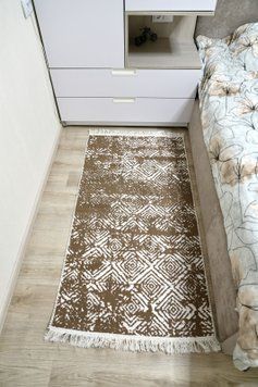 Ковер Canary 974 Brown White 80*200 CNR-2127 фото
