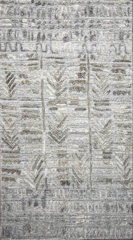 Безворсовий килим з віскози Canary Abstract ZR-253 сірий з бежевим, 140&times;200 см ZR-253 Charcoal фото