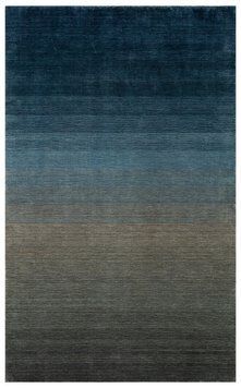 Пухнастий вовняний килим Canary Blume сірий із синім, 250&times;350 см CNR-1949 фото