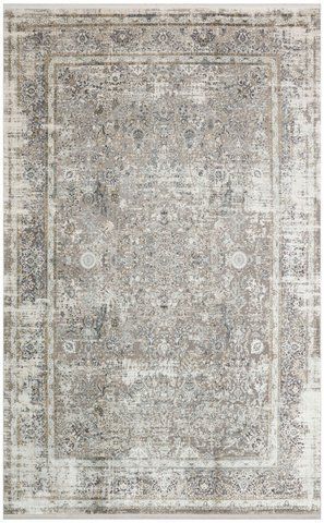 Безворсовый бамбуковый ковёр Canary Lino 29 серый с бежевым, 300&times;400 см LN 29 Cream Gold фото