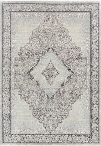 Безворсовый бамбуковый ковёр Canary Nord 3901 Moss серый с антрацитовым, 160&times;230 см 3901 Moss фото