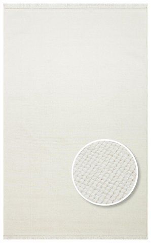 Плетений килим Canary Fiber Plain білий, 80&times;150 см CNR-1791 фото