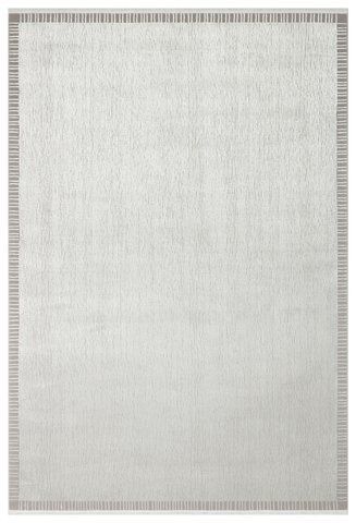 Безворсовый ковёр из вискозы Canary Zen Border серый, 300&times;400 см CNR-1393 фото