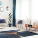 Безворсовый ковёр Canary Goldy GLD 06 бежевый с синим, 120&times;180 см GLD 06 D.Multy фото 5