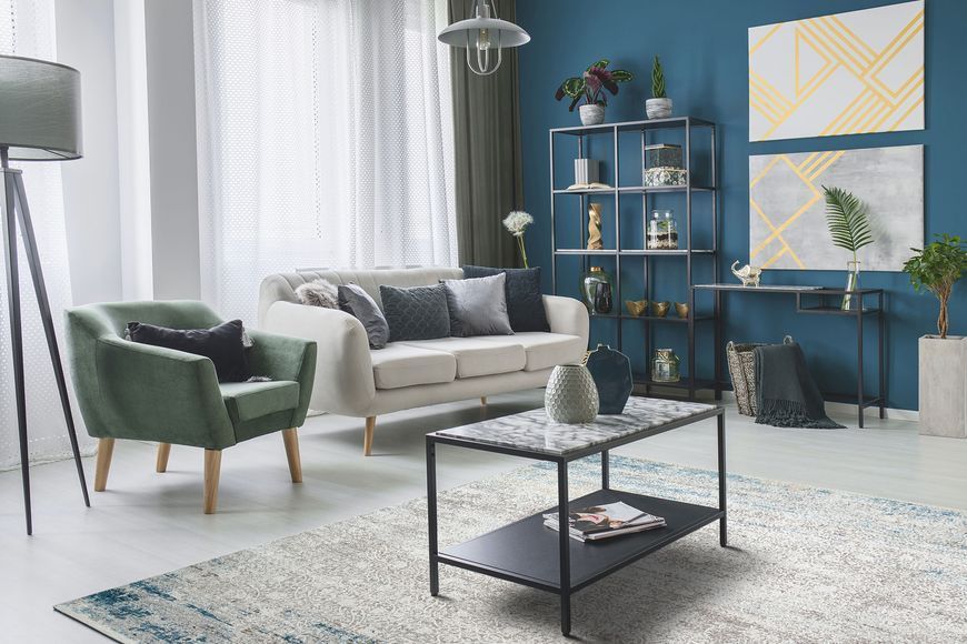 Килим Canary Lino LN 03 Beige Blue 120*180 LN 03 Beige Blue фото