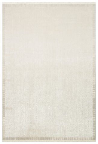 Безворсовый ковёр из вискозы Canary Zen Border молочный, 160&times;230 см CNR-1394 фото