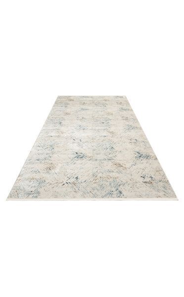 Безворсовый бамбуковый ковёр Canary Calibre CLB PLM 03 молочный с голубым, 240&times;340 см CNR-1232 фото