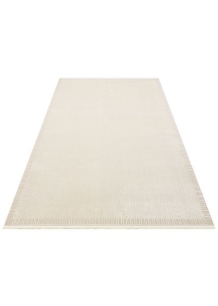 Безворсовый ковёр из вискозы Canary Zen Border молочный, 160&times;230 см CNR-1394 фото