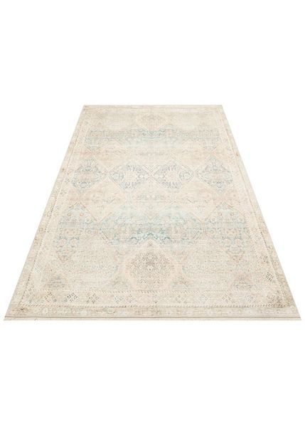 Безворсовый ковёр Canary Belle BL 04 бежевый с голубым, 80&times;300 см BL 04 Sky фото