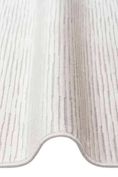 Безворсовый ковёр из вискозы Canary Iceberg Stripe серый, 200&times;300 см CNR-1848 фото