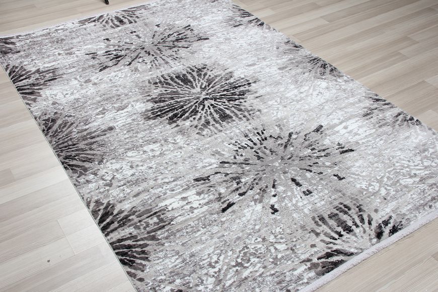 Пушистый ковёр из вискозы Canary Vision VS 01 серый с чёрным, 80&times;150 см VS-01-Grey-Black фото