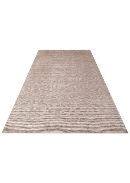 Безворсовый ковёр из вискозы Canary Iceberg Stripe коричневый, 240&times;340 см CNR-1851 фото