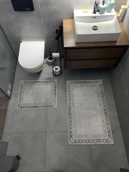 Набор ковров для ванной комнаты и туалета Model 23 "60х100 и 60х50" model 23 фото