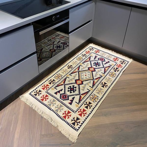 Безворсовый хлопковый ковёр Canary AR 008 красный/жёлтый, 160&times;250 см AR008 фото