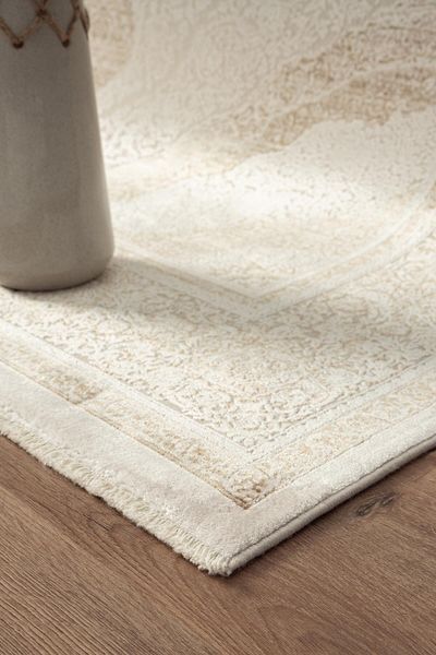Классический бамбуковый ковёр Canary Mood 4608 Rich бежевый с молочным, 200&times;300 см CNR-1040 фото